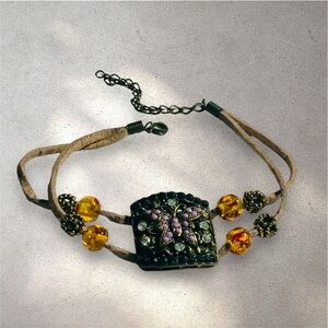 Handmade Vintage 90’s Adjustable Butterfly Bracelet